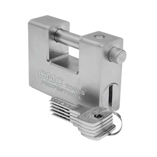 Asma Kilit Cmc Çelik Yassı Kilit Bilyalı 75 Mm Asma Kilit (Özel Kutulu) Kayar Milli Kilit