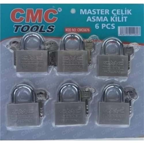 CMC 60 mm 6 LI SET MASTER ÇELİK ASMA KİLİT