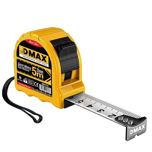 Dmax Profesyonel Şerit Metre 5*25 Mm Garantili Şerit Metre