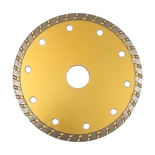 Turbo Kanal 115 Mm Benz Granit Mermer Beton Tuğla Kesme Diski