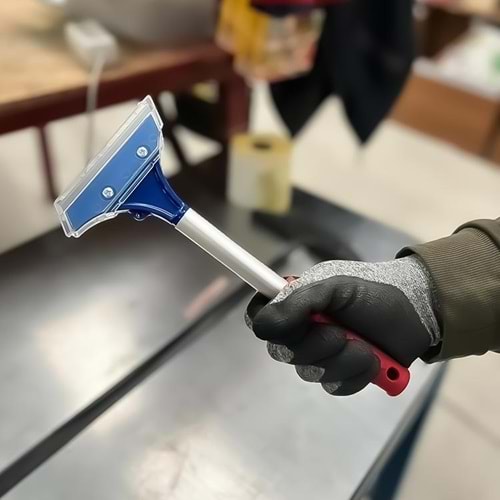 Kazıma Bıçağı Kısa Profesyonel Alüminyum Saplı Cam Kazıma 29 Cm