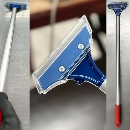 Kazıma Bıçağı Uzun Profesyonel Alüminyum Saplı Cam Kazıma 66 Cm