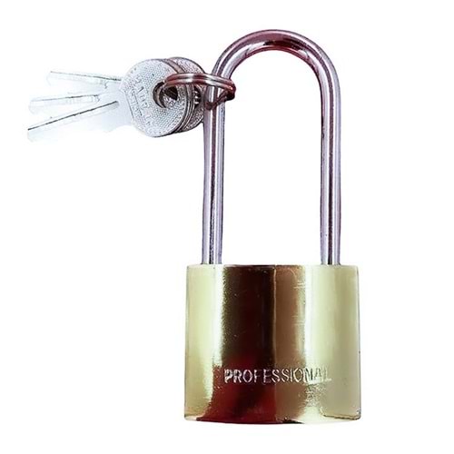 Asma Kilit Kapmax Sarı Gold Uzun X 38 Mm Asma Kilit