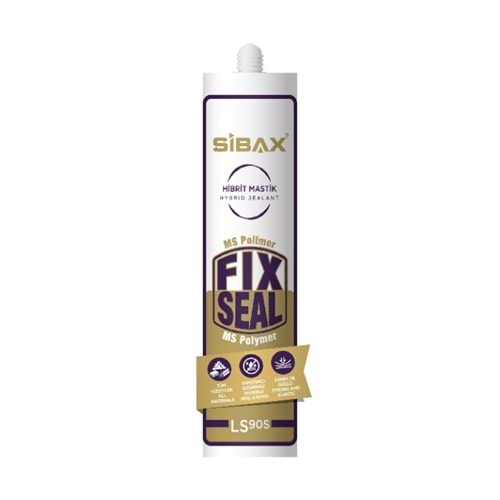 Sibax LS90S MS Polümer Hibrit Polimer Mastik 290 ML Beyaz