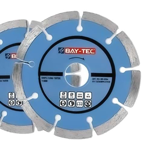 Elmas Testere 180*22 Mm Soketli Baytec Turbo Elmas Testere Kesici Turbo Elmas Testere Soketli