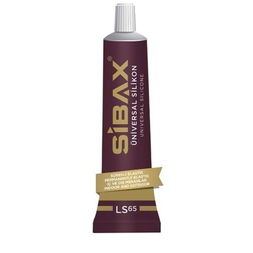 LS65 Sibax KUTULU ÜNİVERSAL TÜP SİLİKON 40ML ŞEFFAF