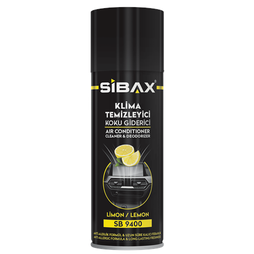 Sibax Klima Temizleyici Koku Giderici Sprey Limon 200 ml SB9400
