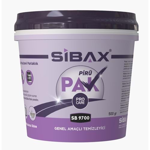 Sibax Pirüpak Temizleyici Krem SB9700