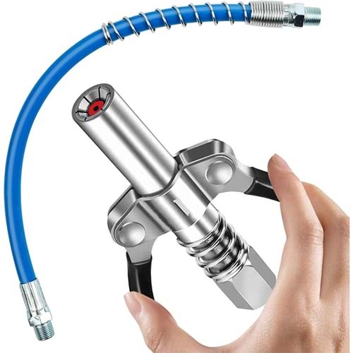 Gres Pompa Ucu Hortumlu Miraç Çift Mandallı Gres Pompa Ucu