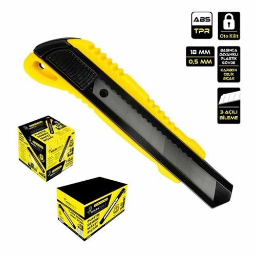 Maket Bıçağı Mikra Tools Plastik Metal Gövde