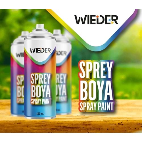 Sprey Boya Parlak Beyaz 400 ML WİEDER