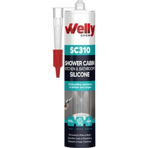 WELLY SC311 DUŞAKABİN SİLİKONU 280 ML ŞEFFAF