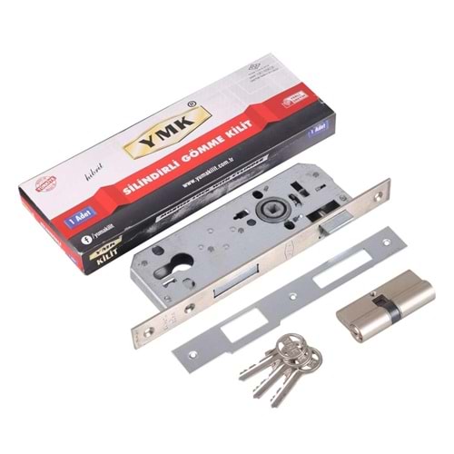 YMK 40 mm Hibrit Silindirli Gömme Kilit Oval 23mm