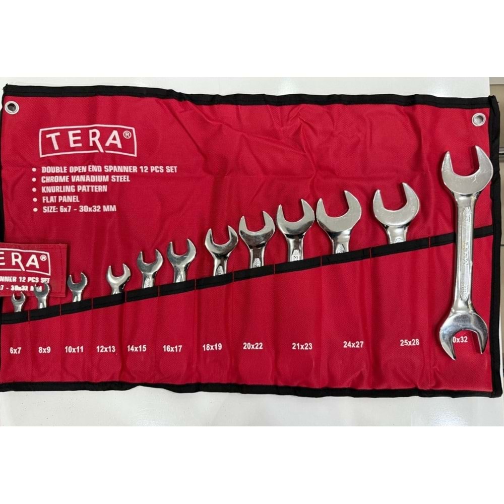 Anahtar Takımı Açık Ağız 12 Parça TERA PRO
