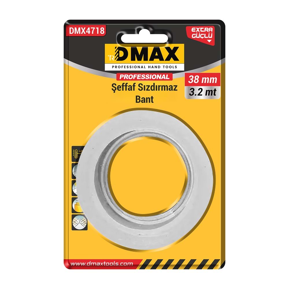 Şeffaf Görünmez Sızdırmaz Bant 38mm 3.2 MT