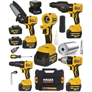 4 Başlıklı Matkap,Kırıcı Delici ,Somun Sökme,Dal Budama Kombin Set