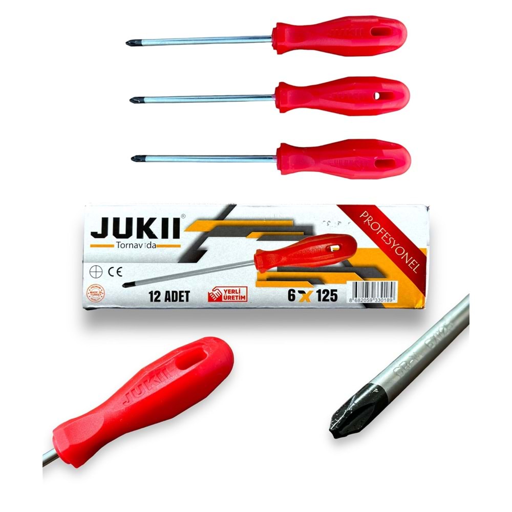 Tornavida Jukıı 6 X 125 Düz Tornavida Düz Tornavida