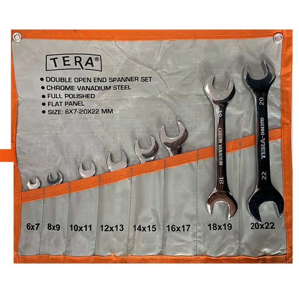 Anahtar Takımı Açık Ağız 8 Parça