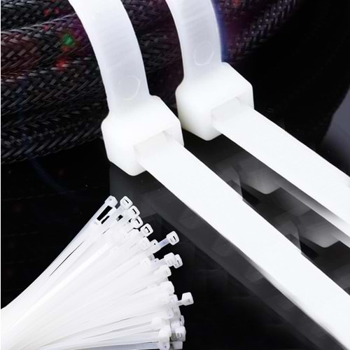 Cırt Kelepçe 25'li Cırt Kelepçe Beyaz 3.6*300