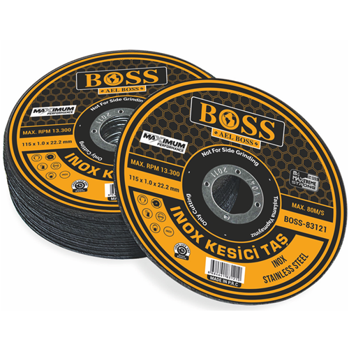 Boss İnox Kesici Taş 115 x 1.0 x 22.2 mm