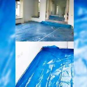 Koruyucu Örtü Branda 10 M2 İzmir Fırça Mavi Kalın Pratik Branda