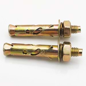 Çelik Dübel Gömlwkli M8x65 Klipsli Çelik Dübel 8 mm – Beton ve Duvar İçin Güçlü Ankraj