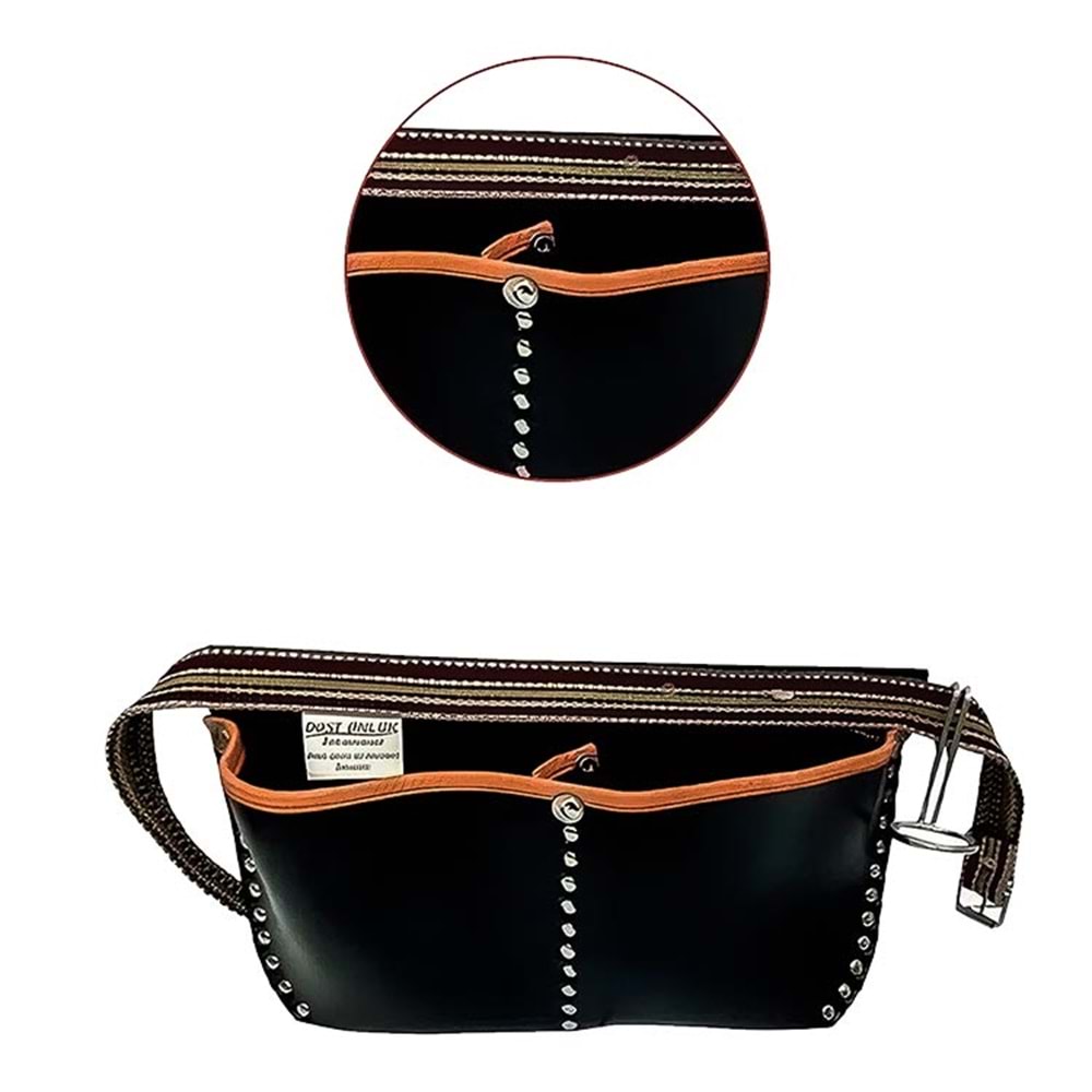 Çivi Önlüğü Suni Deri Cepli Dost Çelik – Dayanıklı ve Pratik Kullanım