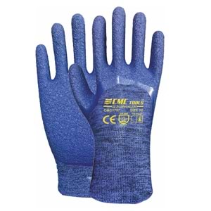 Eldiven Spor Latex Eldiven 3/4 Mavi