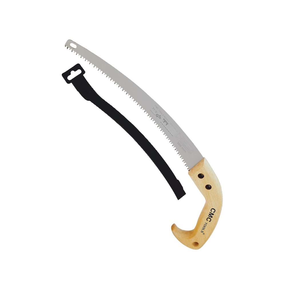 Budama Testeresi Kılıflı Tahta Saplı Eğri 300 Mm