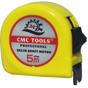 Metre Şerit Metre 5x25 Mm CMC Çelik Şerit Metre Profesyonel Şerit Metre