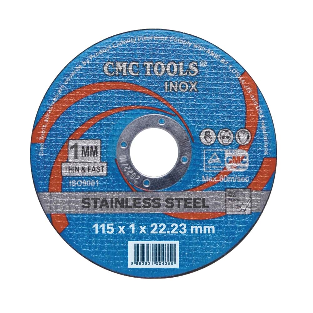 İnox Kesici Taş 115*1 Mm Cmc Tools