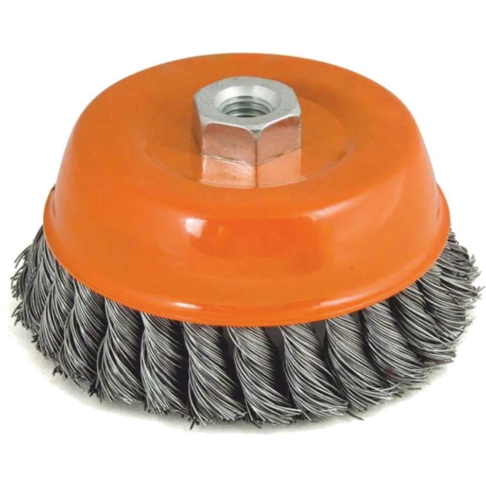 Çanak Fırça Burgulu Çanak Fırça 85 Mm