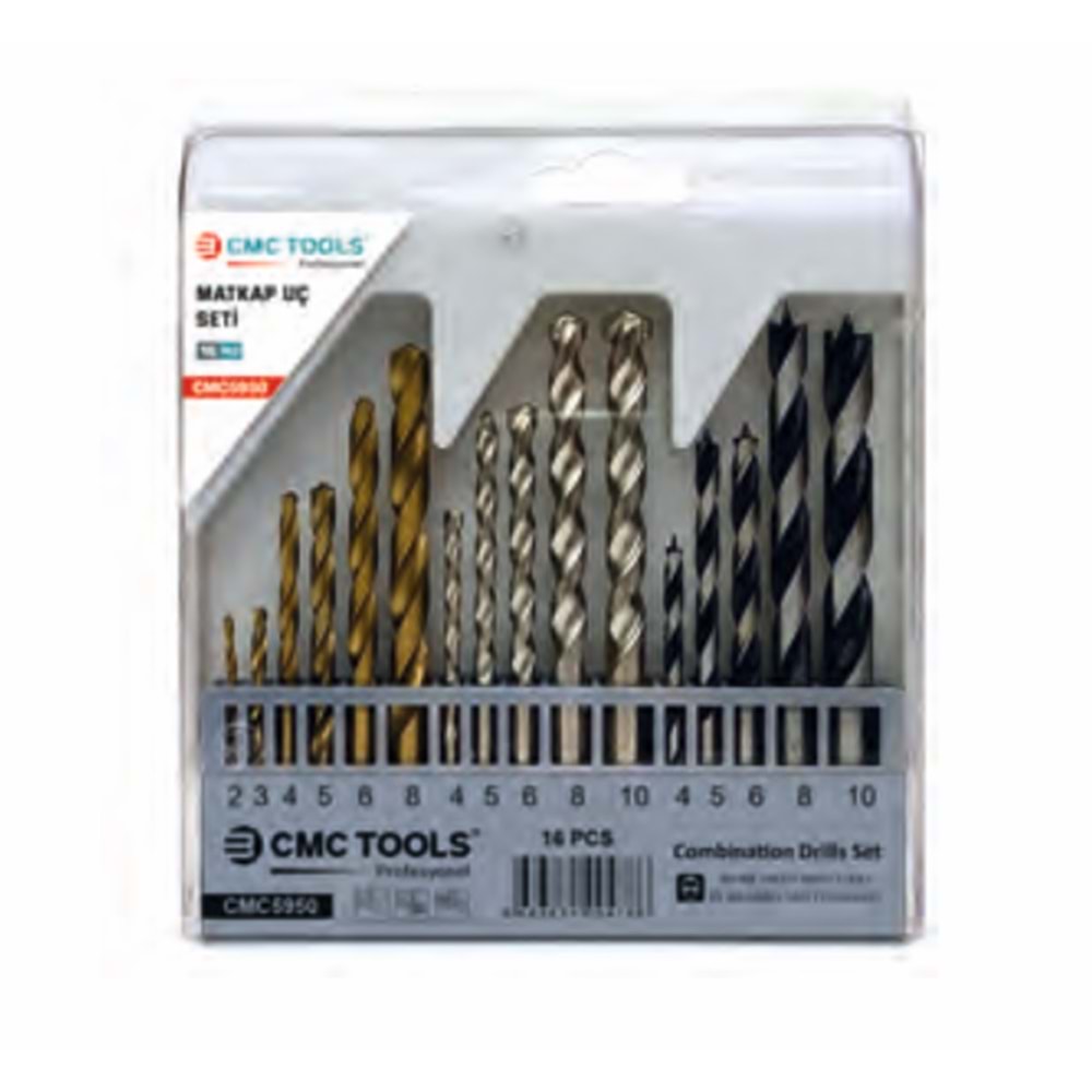 Matkap Uç Seti 16 Pcs Cmc Tools