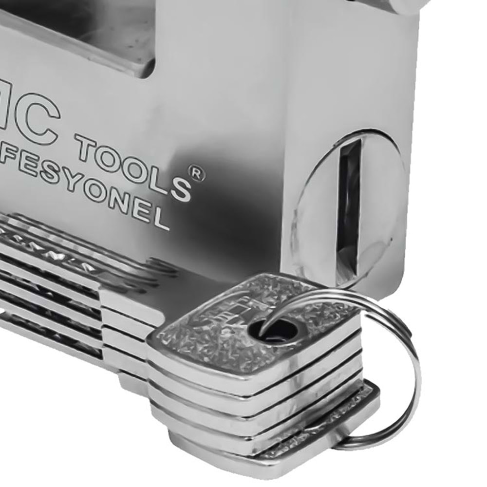 Asma Kilit Cmc Çelik Yassı Kilit Bilyalı 75 Mm Asma Kilit (Özel Kutulu) Kayar Milli Kilit