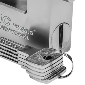 Asma Kilit Cmc Çelik Yassı Kilit Bilyalı 75 Mm Asma Kilit (Özel Kutulu) Kayar Milli Kilit