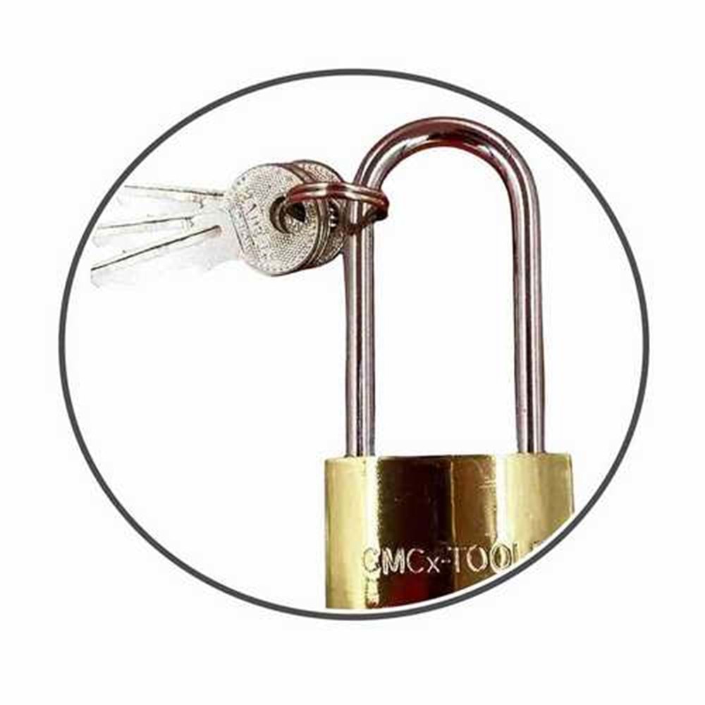 Asma Kilit Cmc Sarı Gold Uzun X 63 Mm Asma Kilit