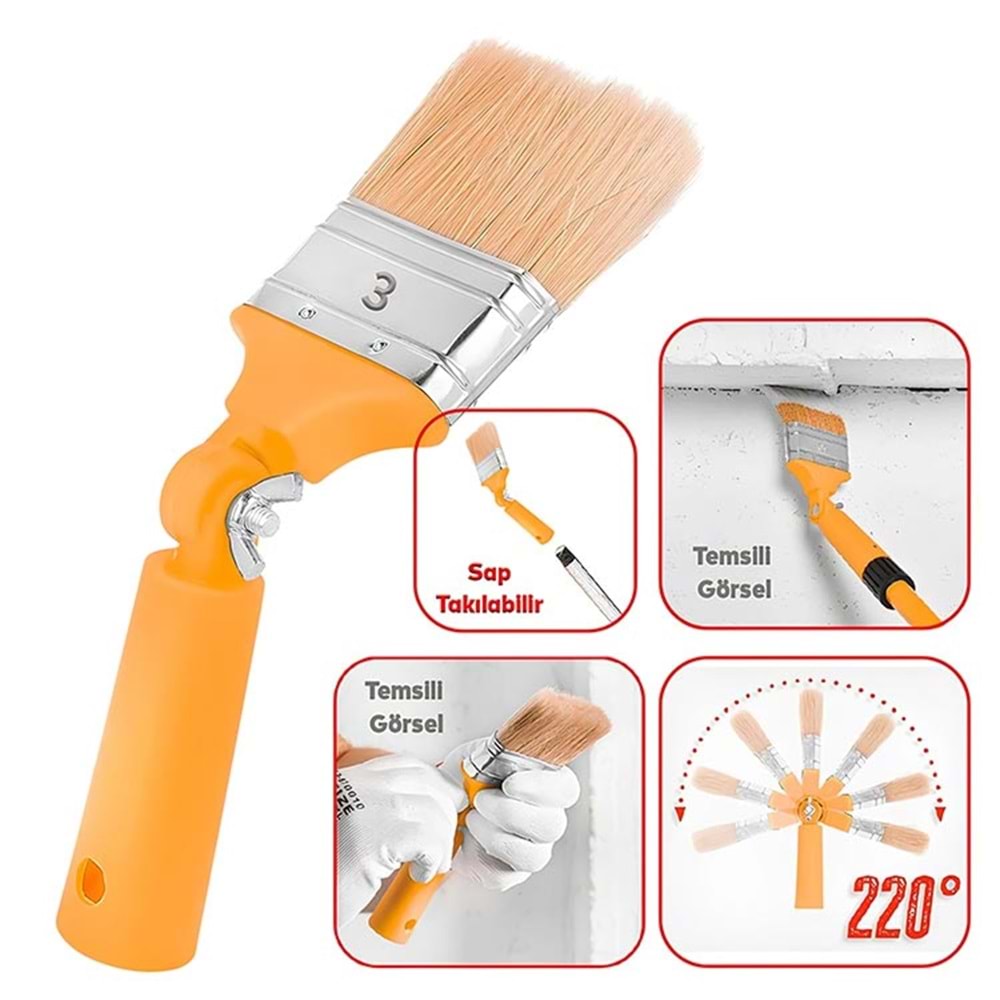 Fırça Robot Fırça Fırçacım No: 3 Akrobat Robot Fırça Robot Boya Fırçası Boya Fırçası