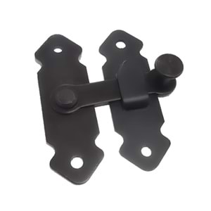 Ferforje Fransız Kilidi Bahçe Kapısı Mandalı Eskitme Siyah Kapı - Sandık - Kapak Mandalı Tırka