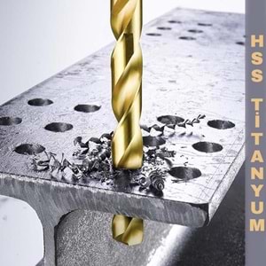 Matkap Ucu HSS Titanyum 3 mm Metal Delme Ucu