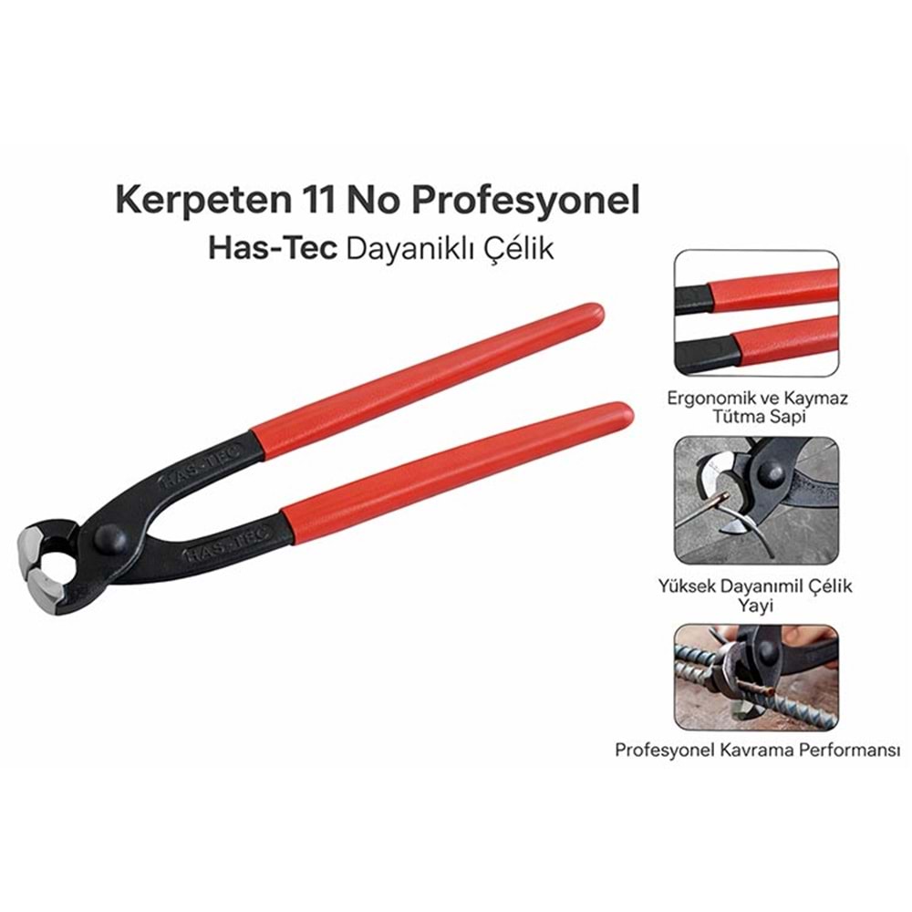 Kerpeten 11 No Profesyonel Has-Tec Dayanıklı Çelik