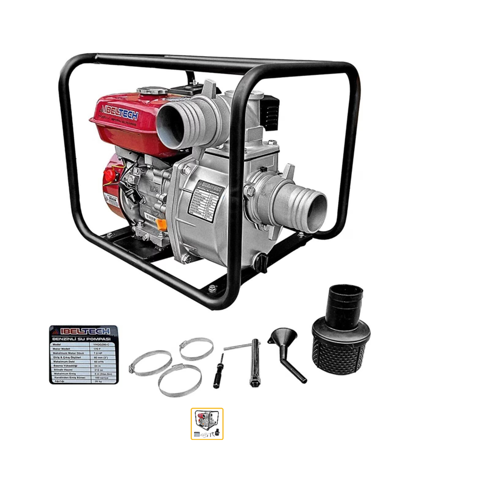 Su Pompası Benzinli 1 İnç İBeltech 2.5 hp