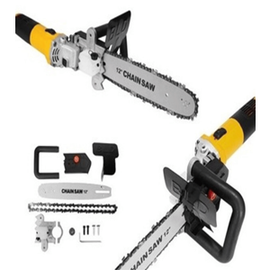 Avuç Taşlamayı Testereye Dönüştürme Aparatı Electric Chain Saw Adapter Avuç Taşlama Makinası Uyumlu Zincirli Testere Aparatı