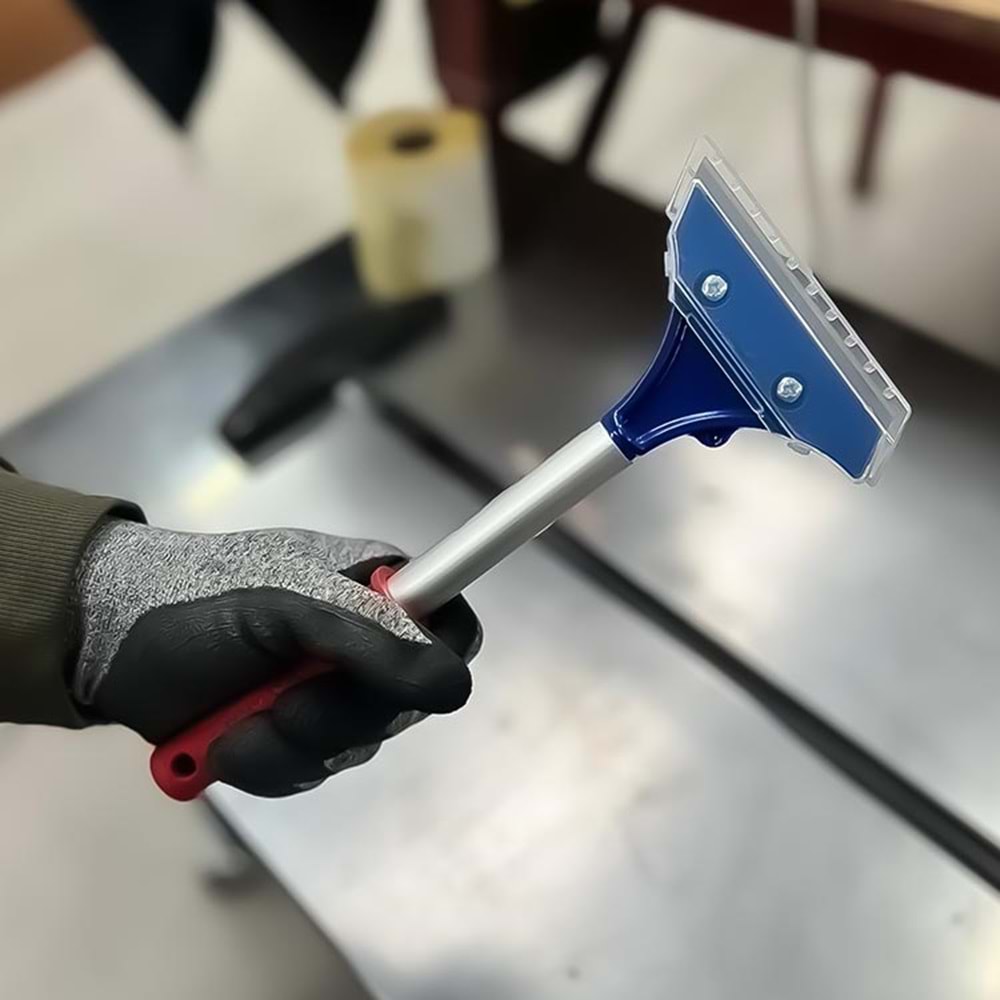 Kazıma Bıçağı Kısa Profesyonel Alüminyum Saplı Cam Kazıma 29 Cm