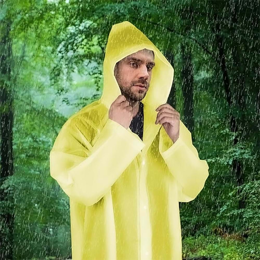 Yağmurluk Kapüşonlu Kapmax Eva Kaliteli Yağmurluk