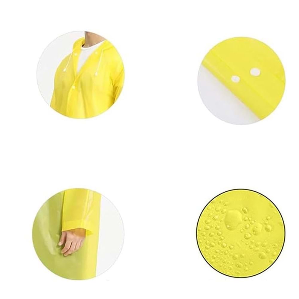 Yağmurluk Kapüşonlu Kapmax Eva Kaliteli Yağmurluk