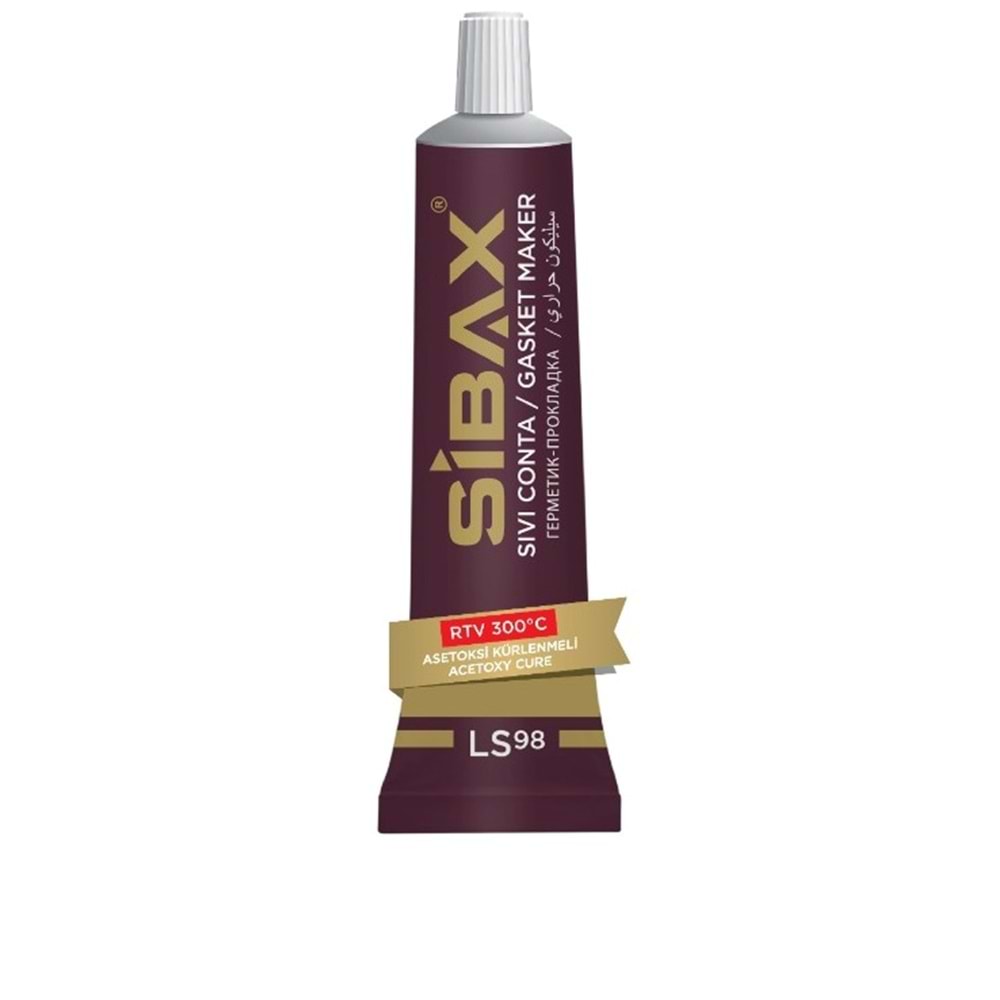 Sıvı Conta Sibax Tüp Kutulu Yüksek Isı Silikonu 50 Ml Sıvı Conta Koli: 36 Ad