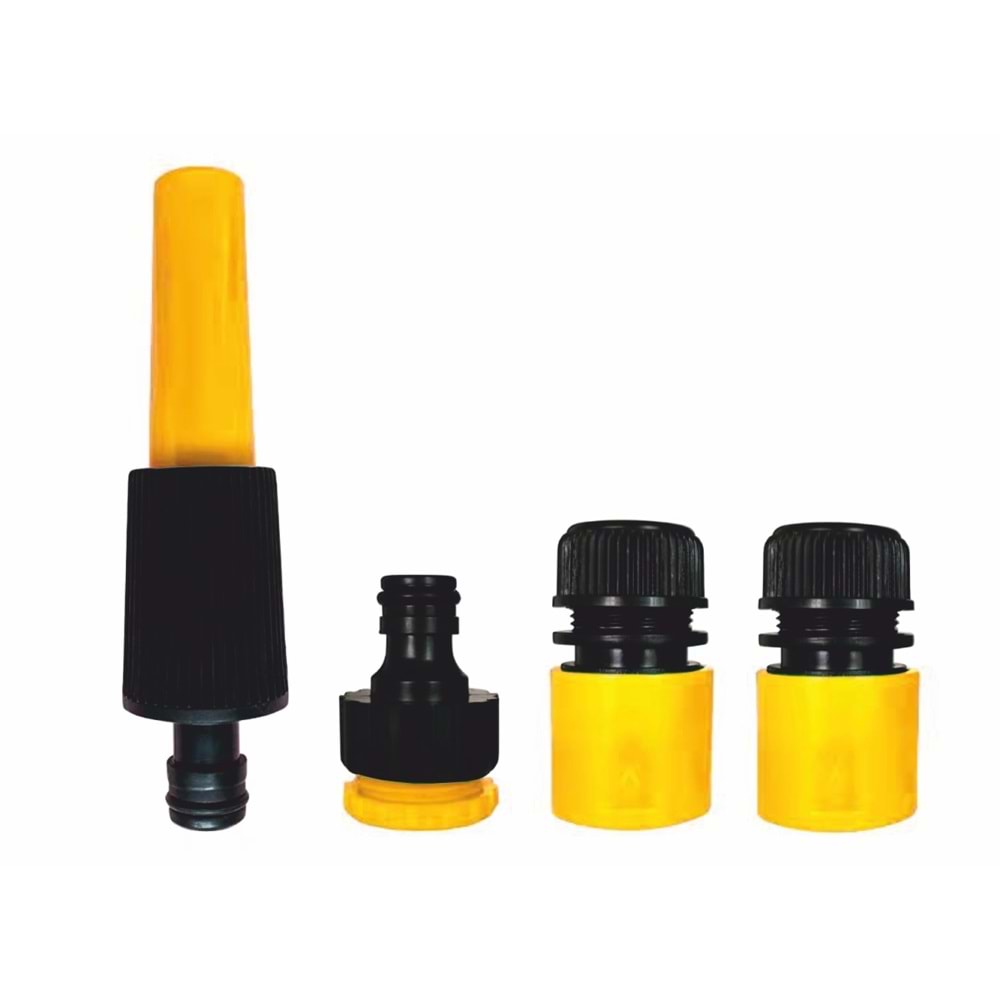 Sulama Tabancası Ekleri Seti – Meşem Ayarlanabilir 4’lü Set