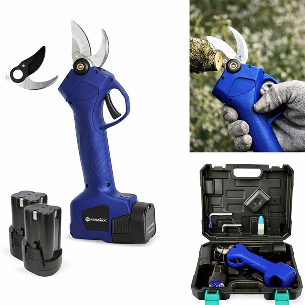 Dal Budama Makası Akülü Mavi MRSMAX 18V SK5 Yedek Bıçak