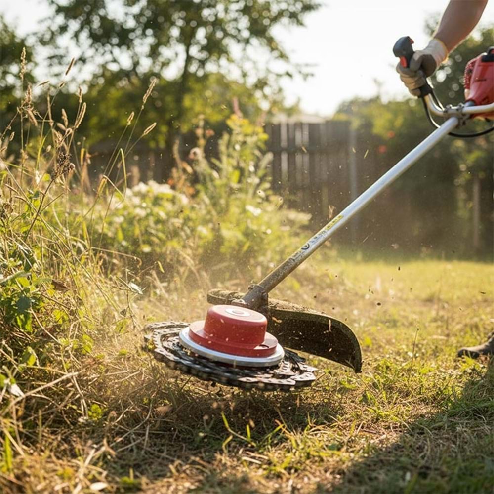 Zincirli Canavar Başlık Tırpan Uyumlu Ot Kesme Aparatı