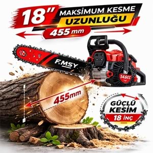 Benzinli Ağaç Motoru 3 HP 54,6 cc İki Zamanlı Dal Kesme Testere